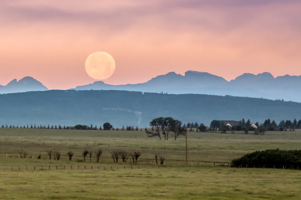 Sonnenuntergang in Kananaskis County
