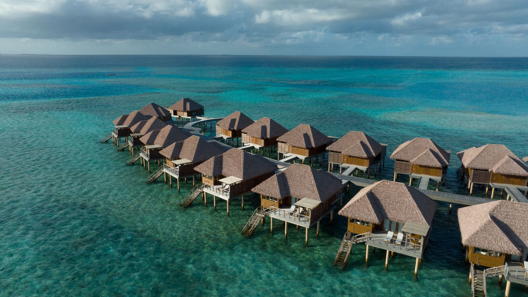 Außenansicht Bungalows Barceló Whale Lagoon Maldives