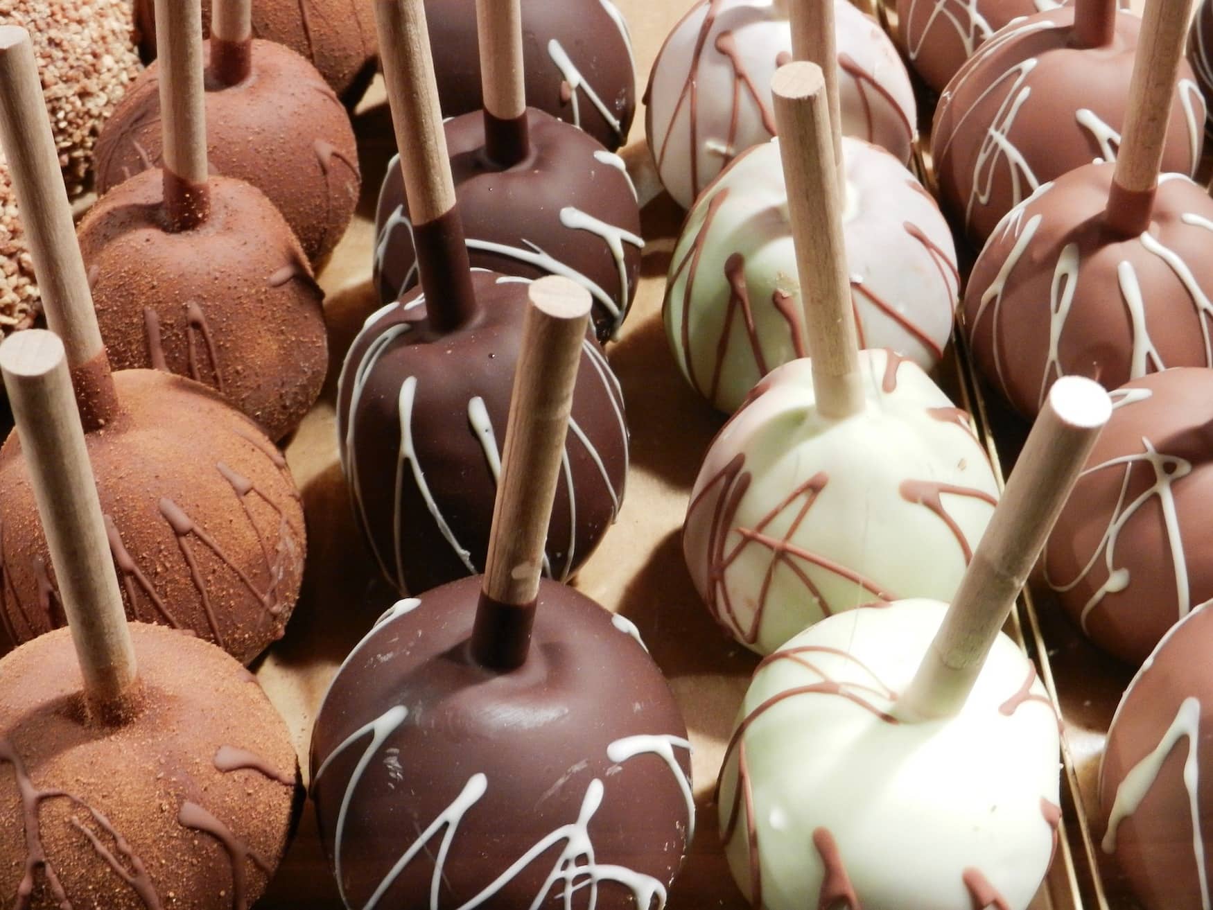 Schokofrüchte wie auf dem Weihnachtsmarkt
