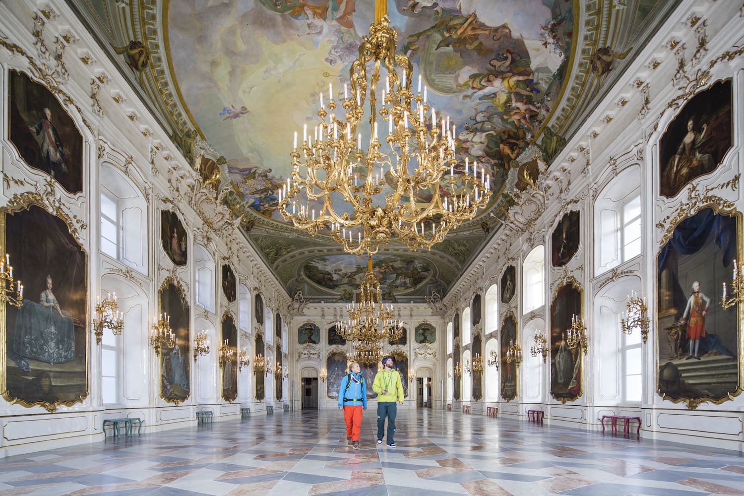 Saal in der Kaiserlichen Hofburg in Innsbruck