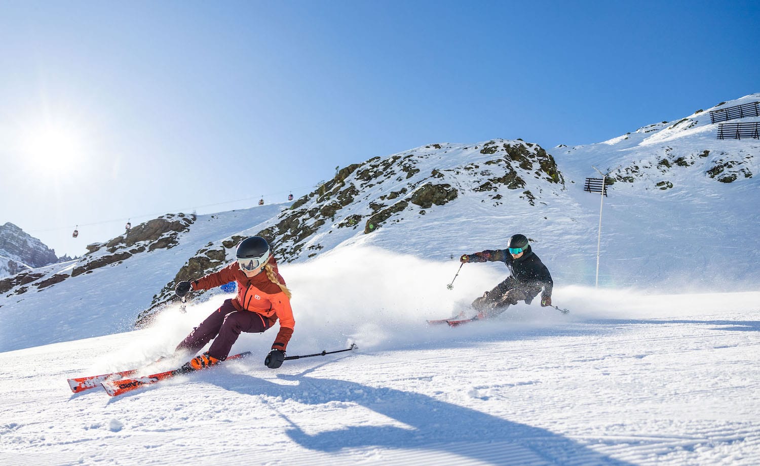 Skifahren in Axamer Lizum