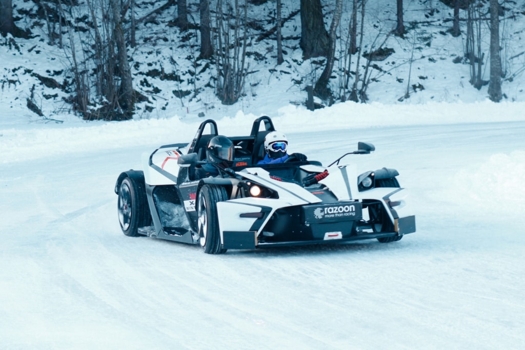 Rennfahren auf Schnee