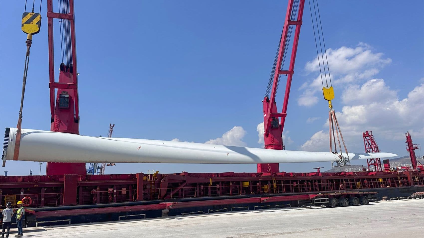 Windturbine als Fracht