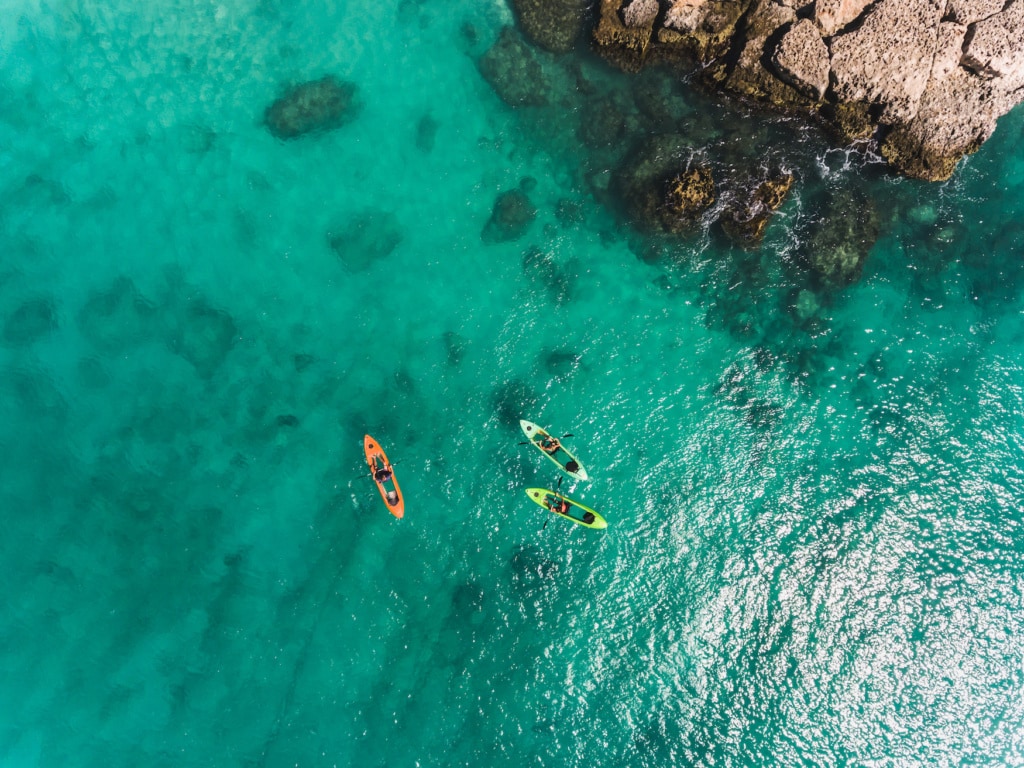 Kajakfahren auf der Karibikinsel Aruba