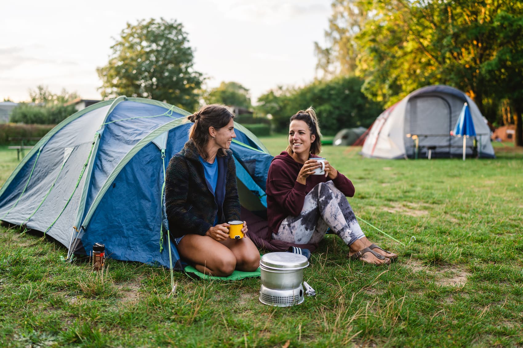 Campen auf dem Wasserwanderrastplatz am Ferienpark Mirow