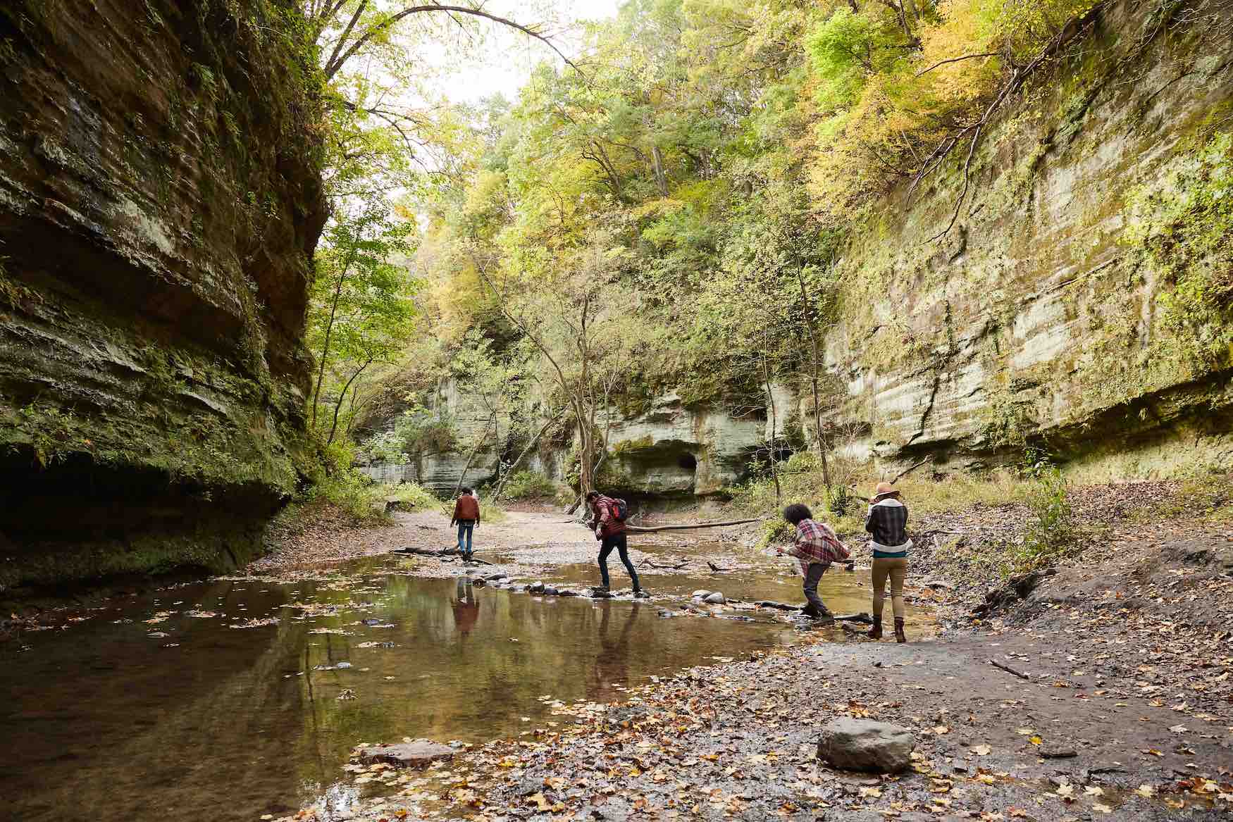 Familie im Matthiesen State Park