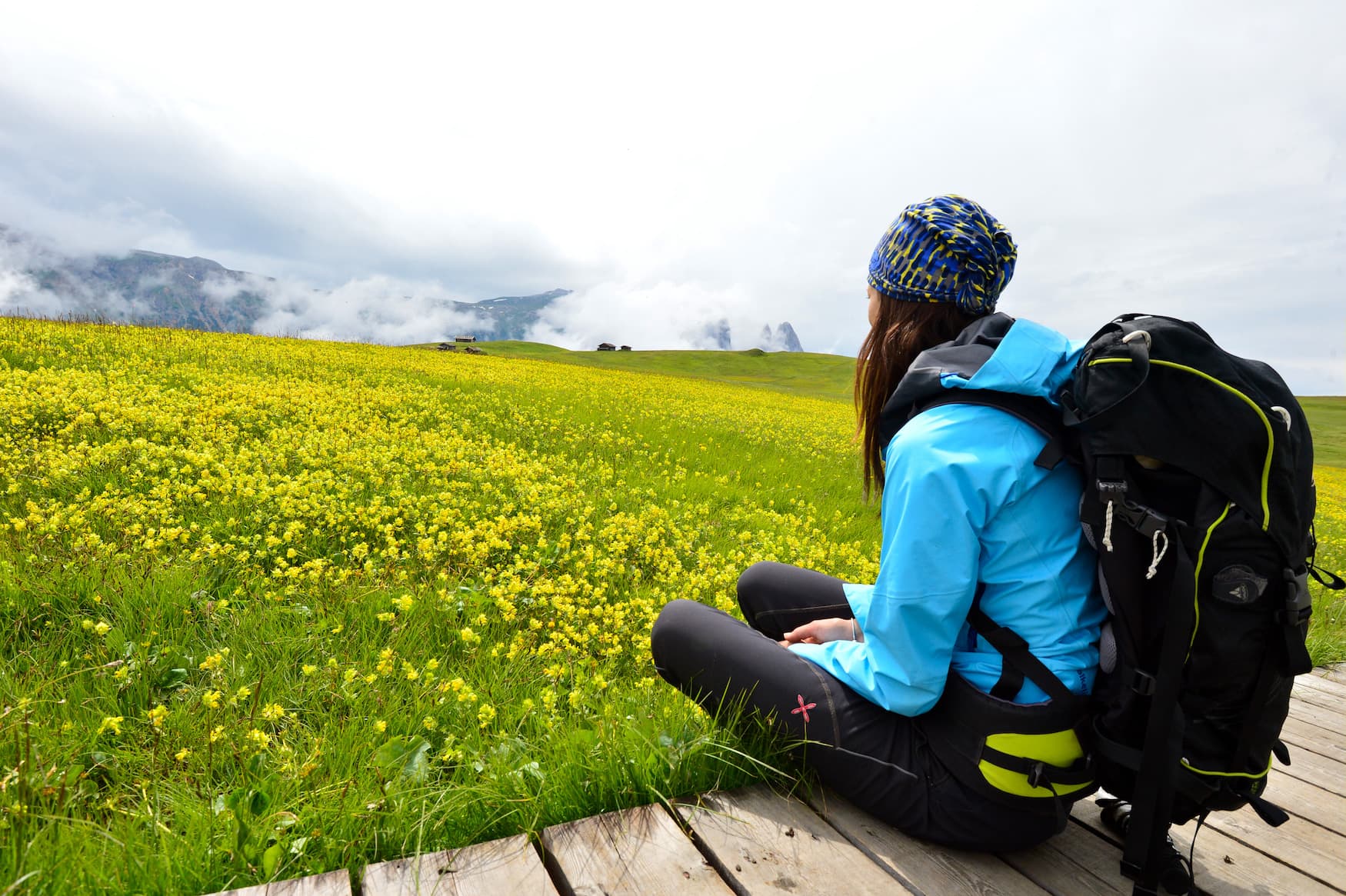 Alleine Wandern in den Bergen