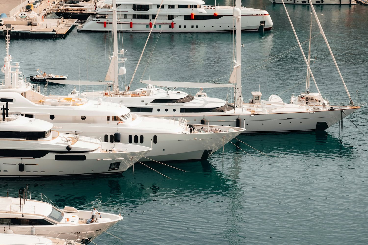 Boote im Hafen von Monte Carlo