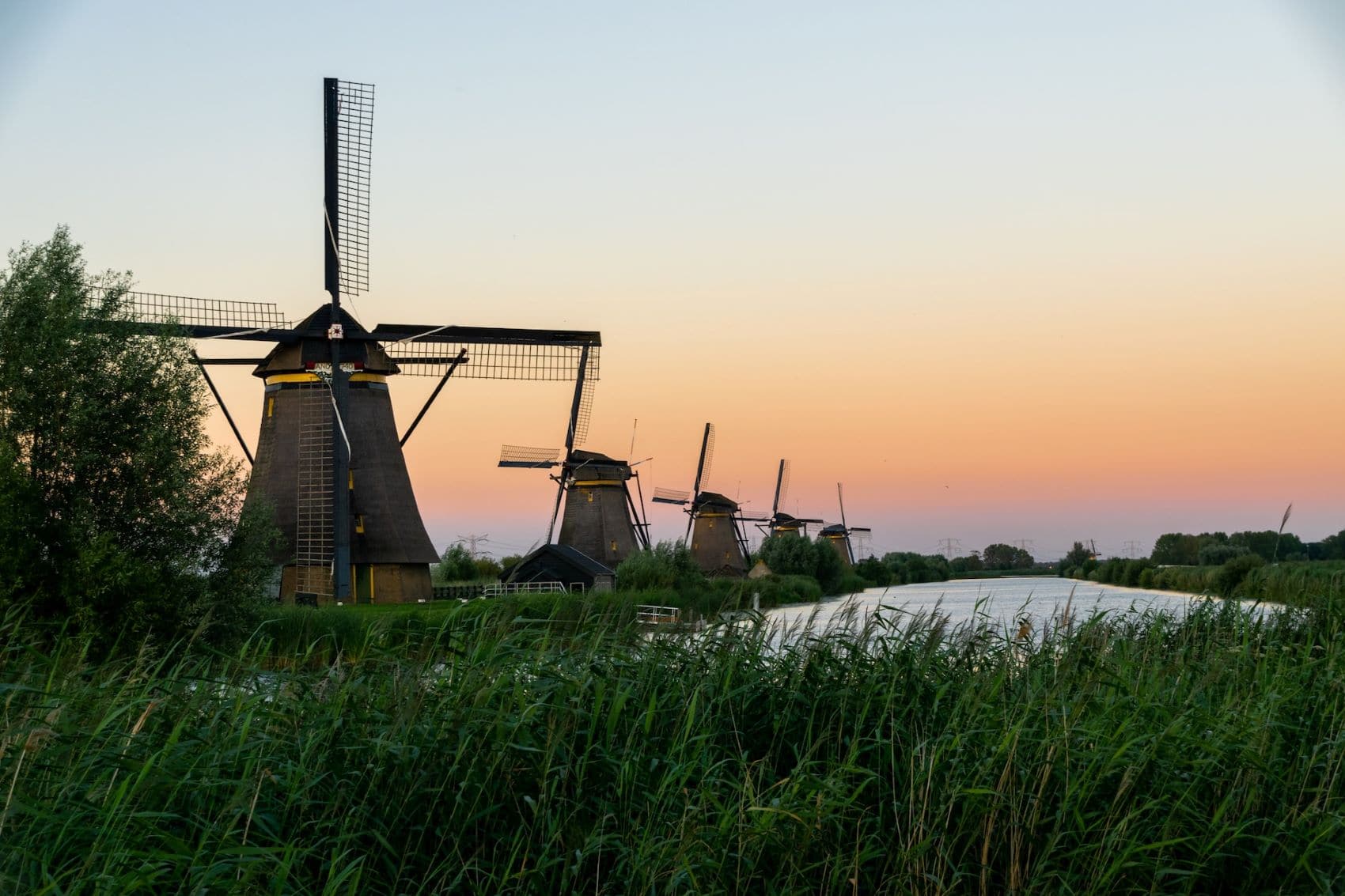 Windmühlen in Kinderdijk, Niederlande 