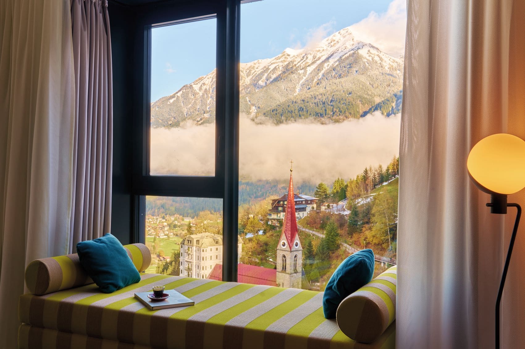 Ausblick aus Zimmer im Badeschloss Bad Gastein