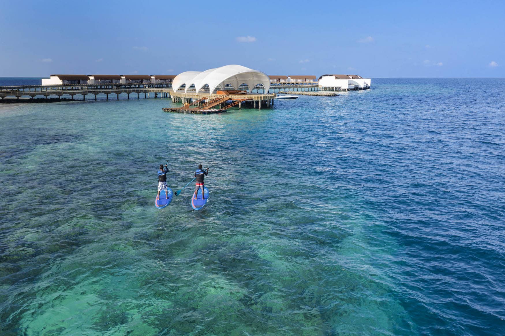 Stand-Up-Paddlen im The Westin Maldives