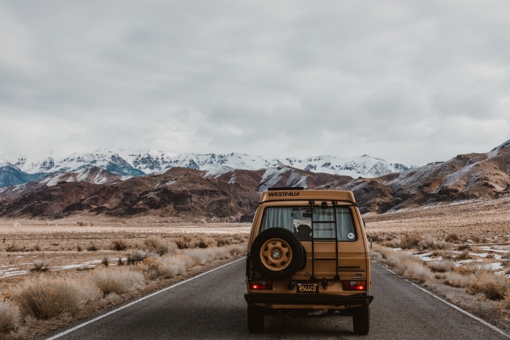 Van auf einem Roadtrip