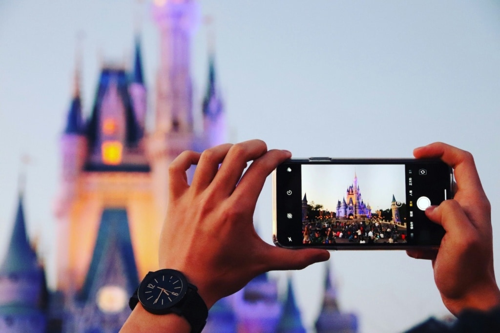 Foto mit dem Smartphone vom Disney Castle