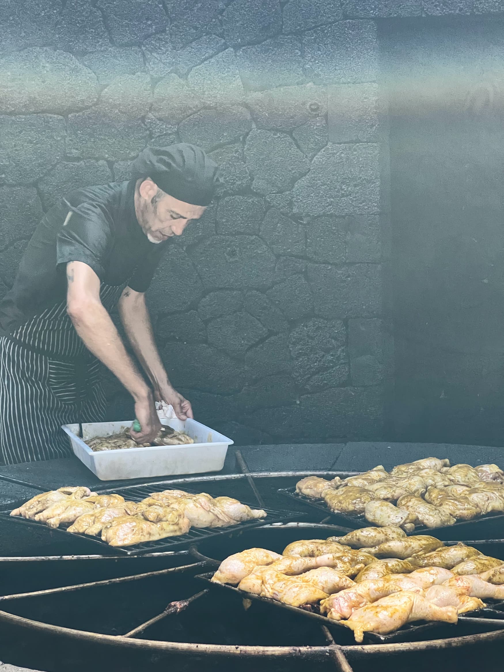 Kochen auf dem Vulkan in Lanzarote