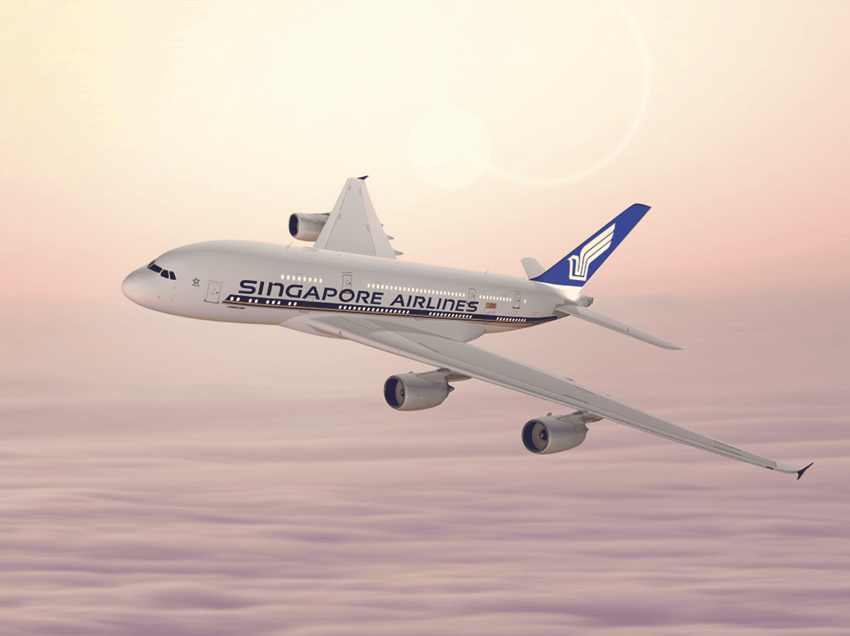 Flugzeug von Singapore Airlines