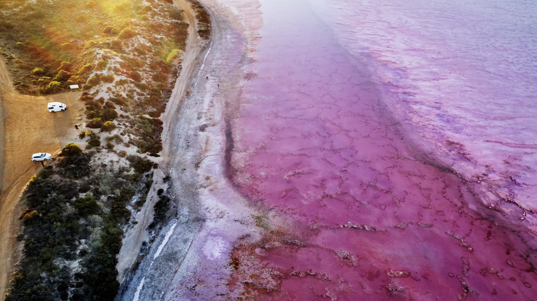 die Hutt Lagoon bei Port Gregory