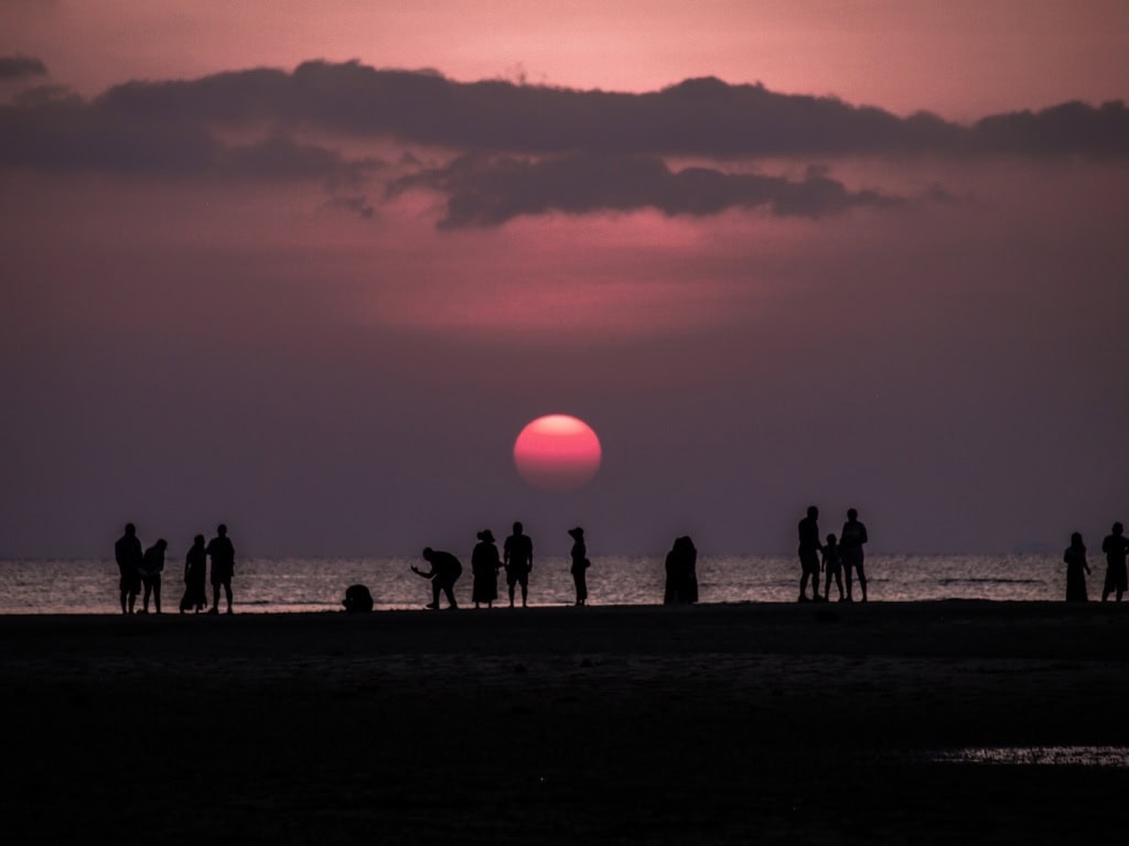 Sonnenuntergang am Strand von Koh Samui