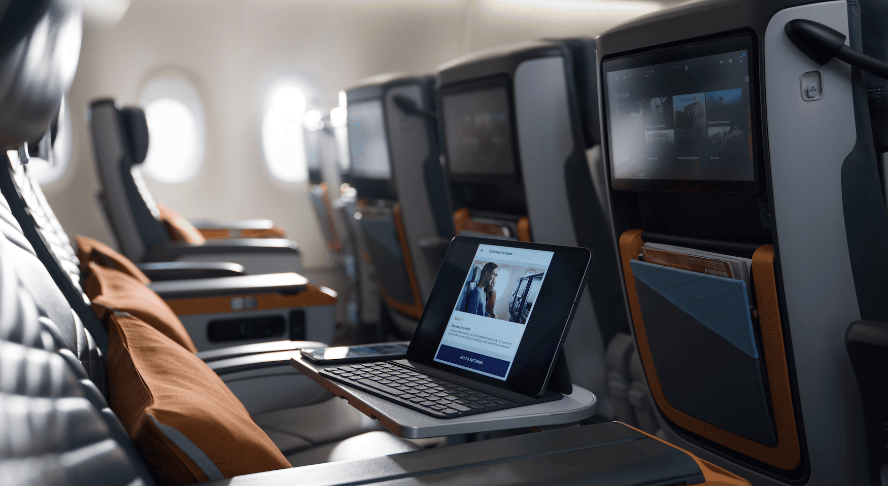 Wifi an Bord von Singapore Ailrines