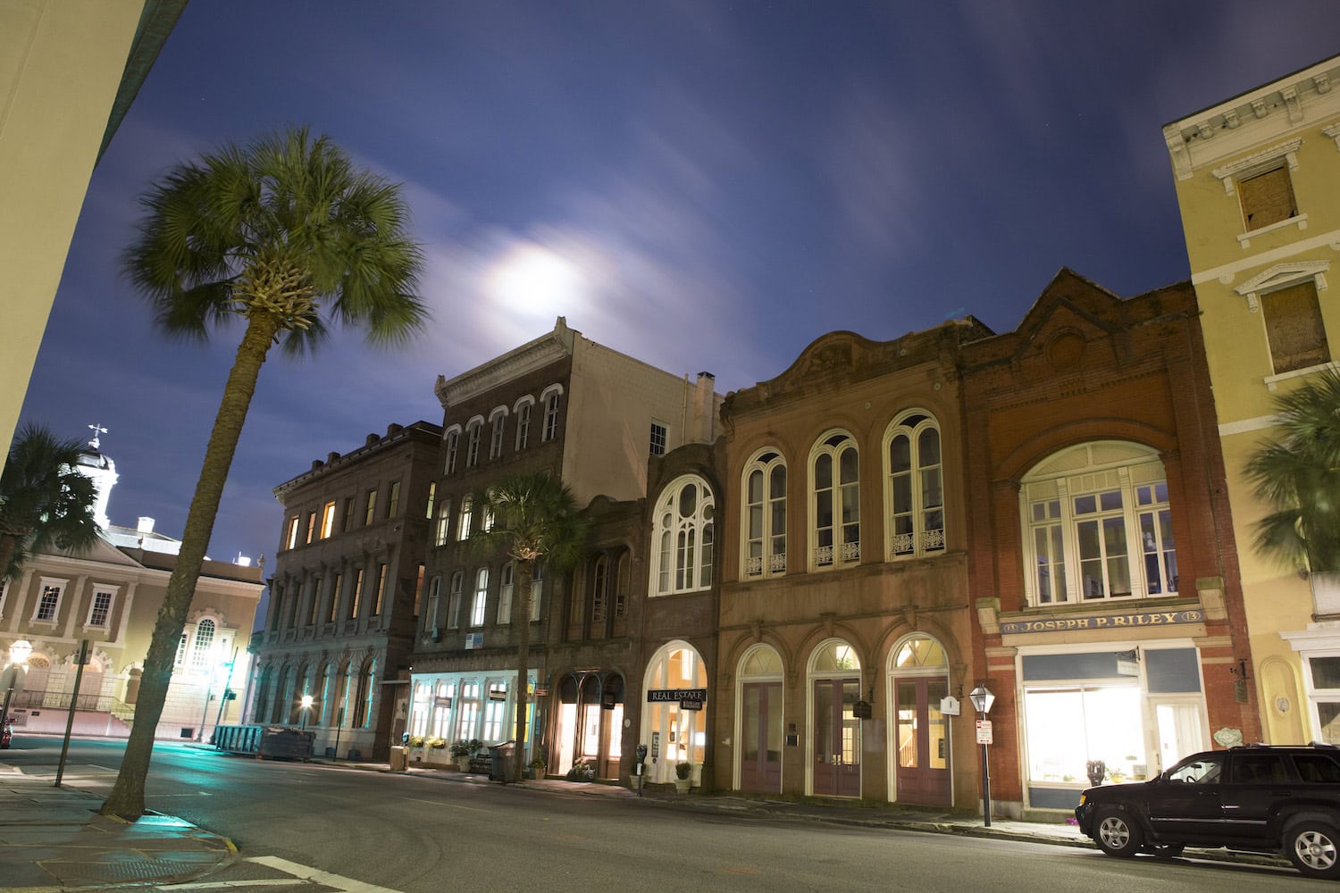 Straße in Charleston in den USA