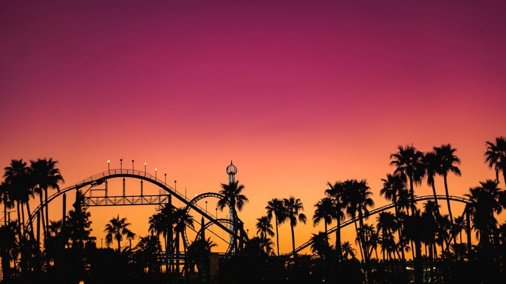 Sonnenuntergang in Phoenix i den USA