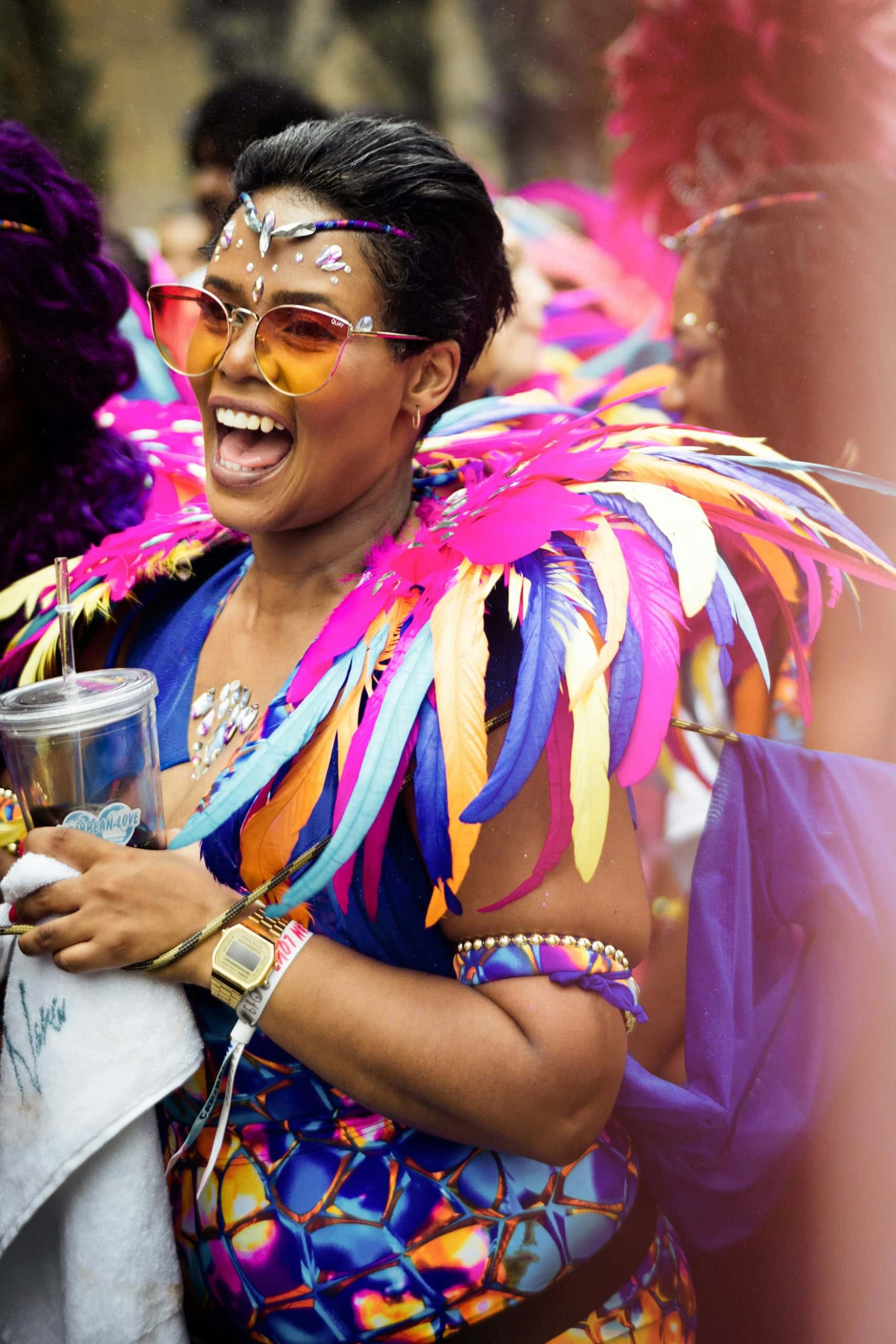 Frau auf Festival
