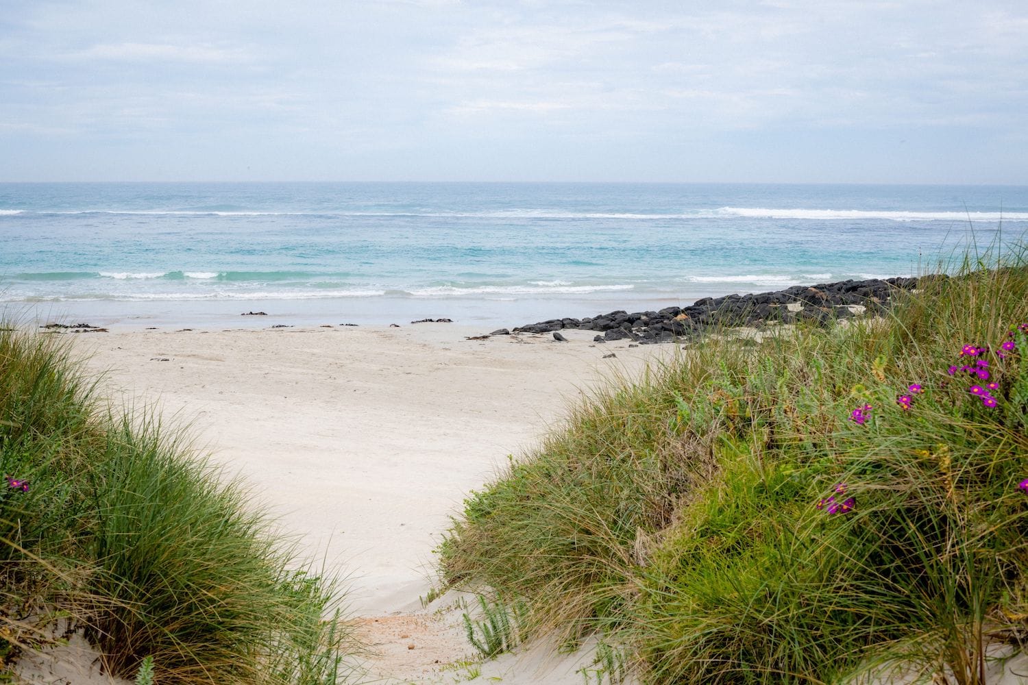 Aussicht auf das Meer bei Port Fairy in Australien