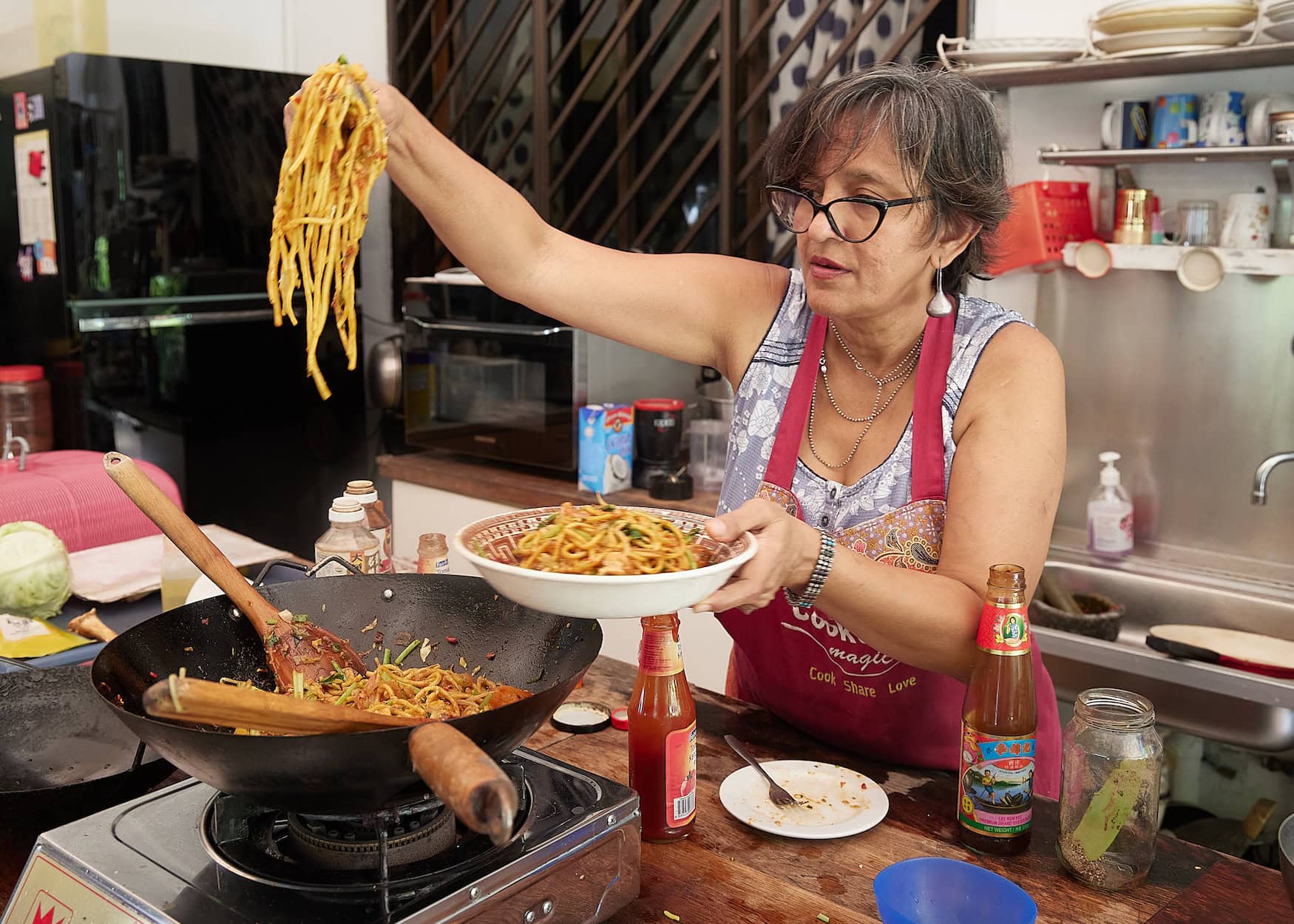 Kochkurs bei Ruqxana in Singapur