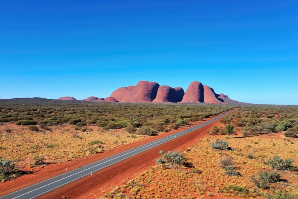 Die Berge Olgas bei Alice Springs
