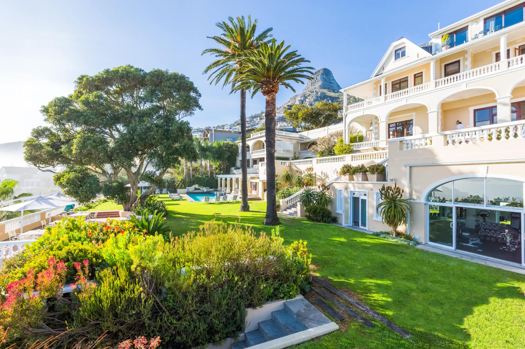 Der Garten im Reiseziel Ellerman House im Sommer