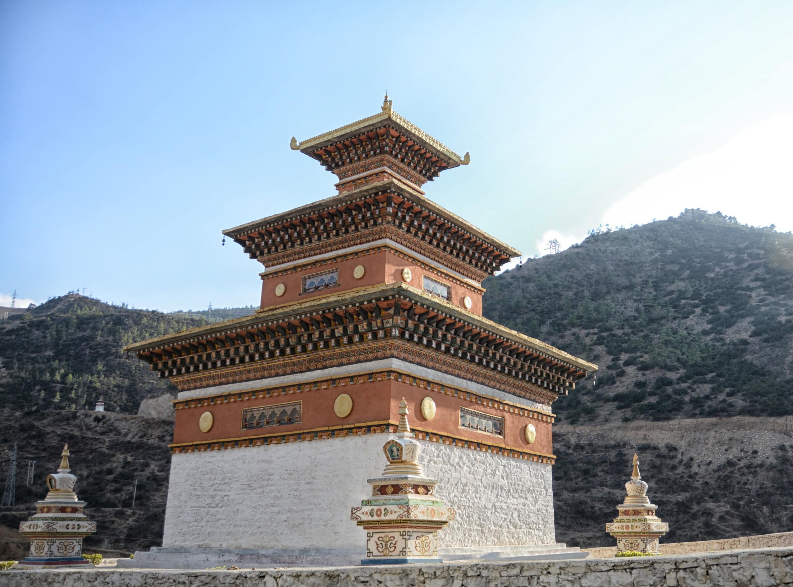 Architektur in Bhutan_ eine Stupa