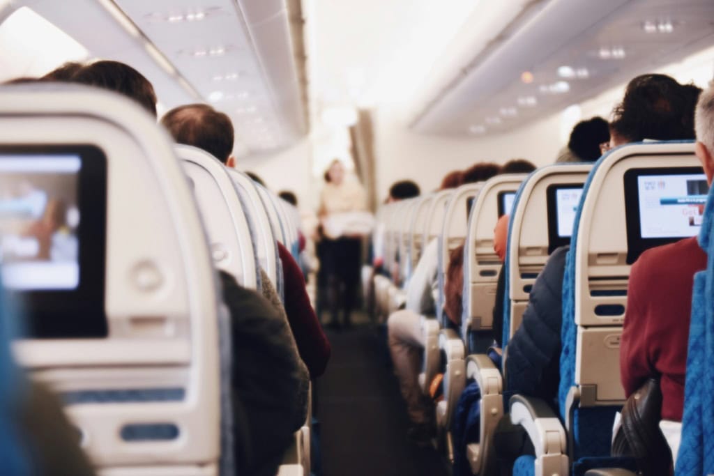 Sitze im Flugzeug