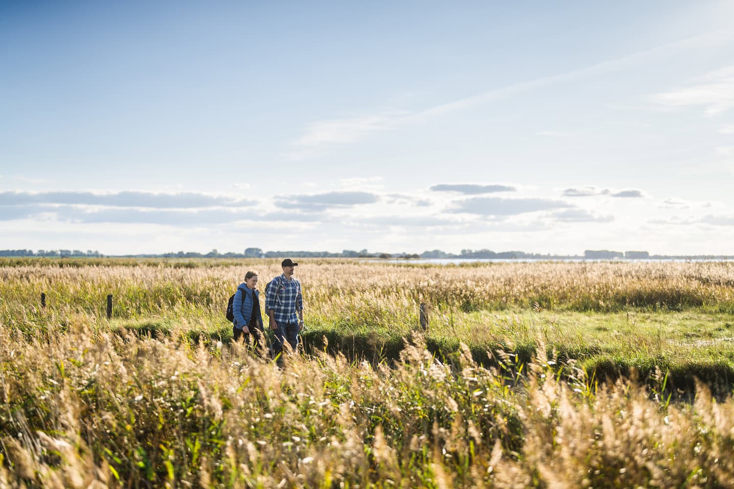 Pure Idylle: Wandern in Rugenhof am Kubitzer Bodden.