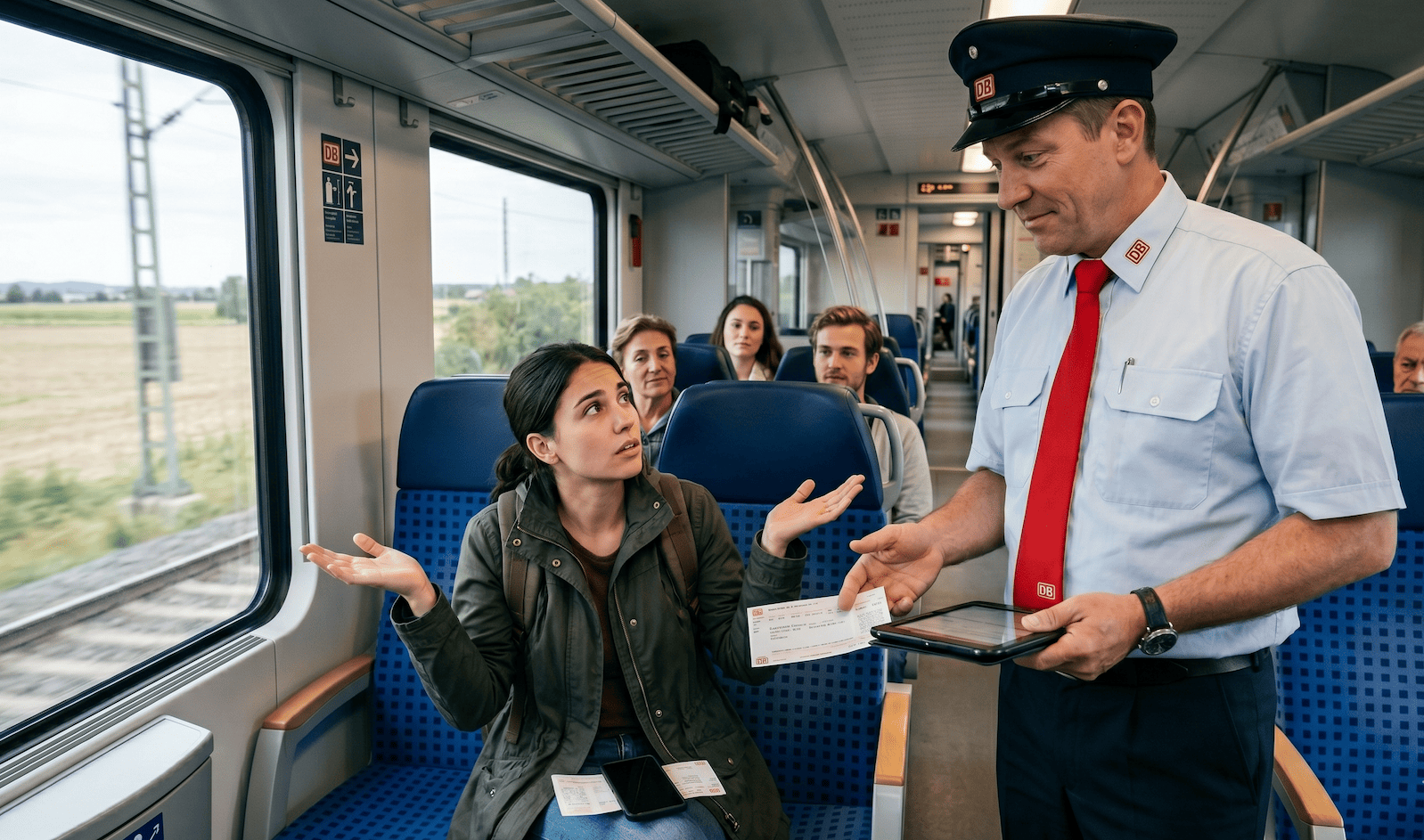 Bahnticket im Handy, aber der Akku ist leer