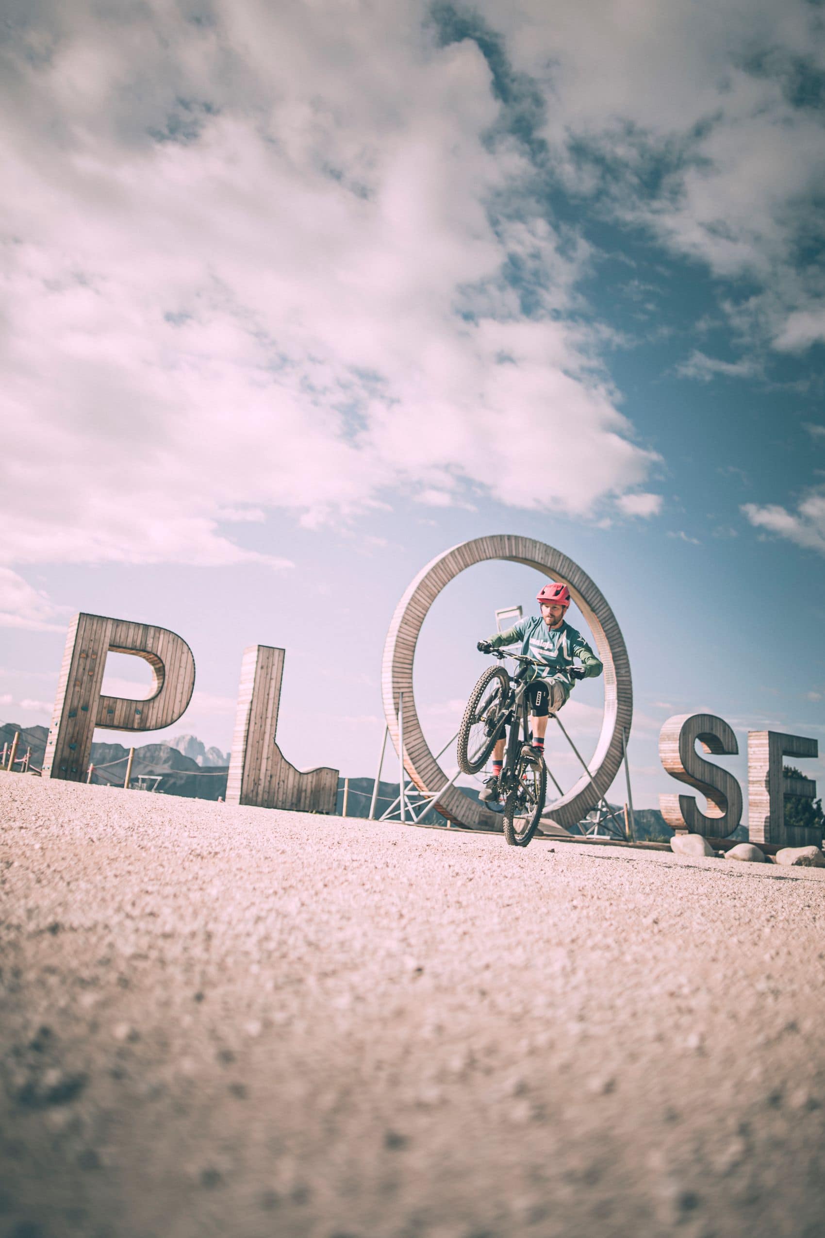Biker im Fahrradpark Plose Brixen