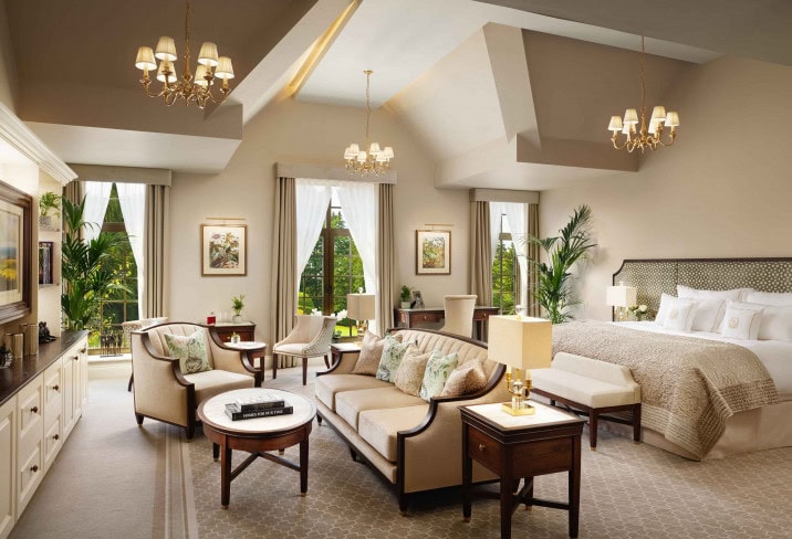 Zimmer im Grantley Hall in Ripon mit Bridgerton-Feeling