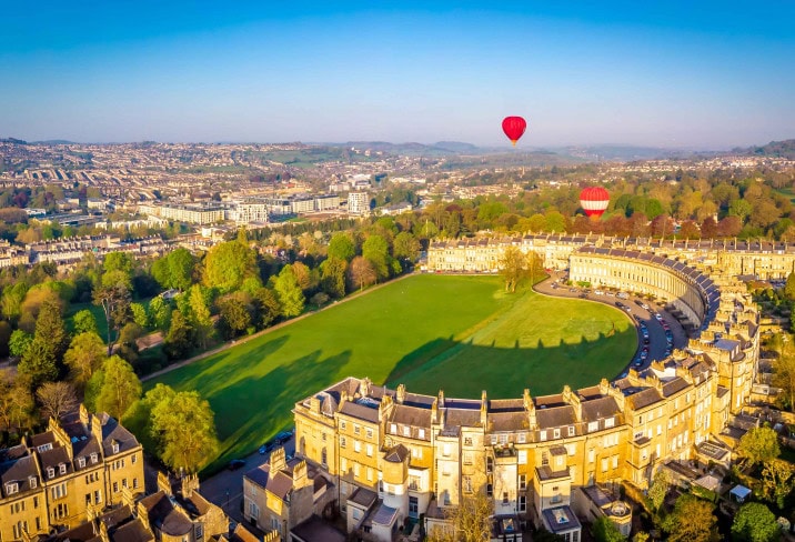 The Royal Crescent Hotel von oben