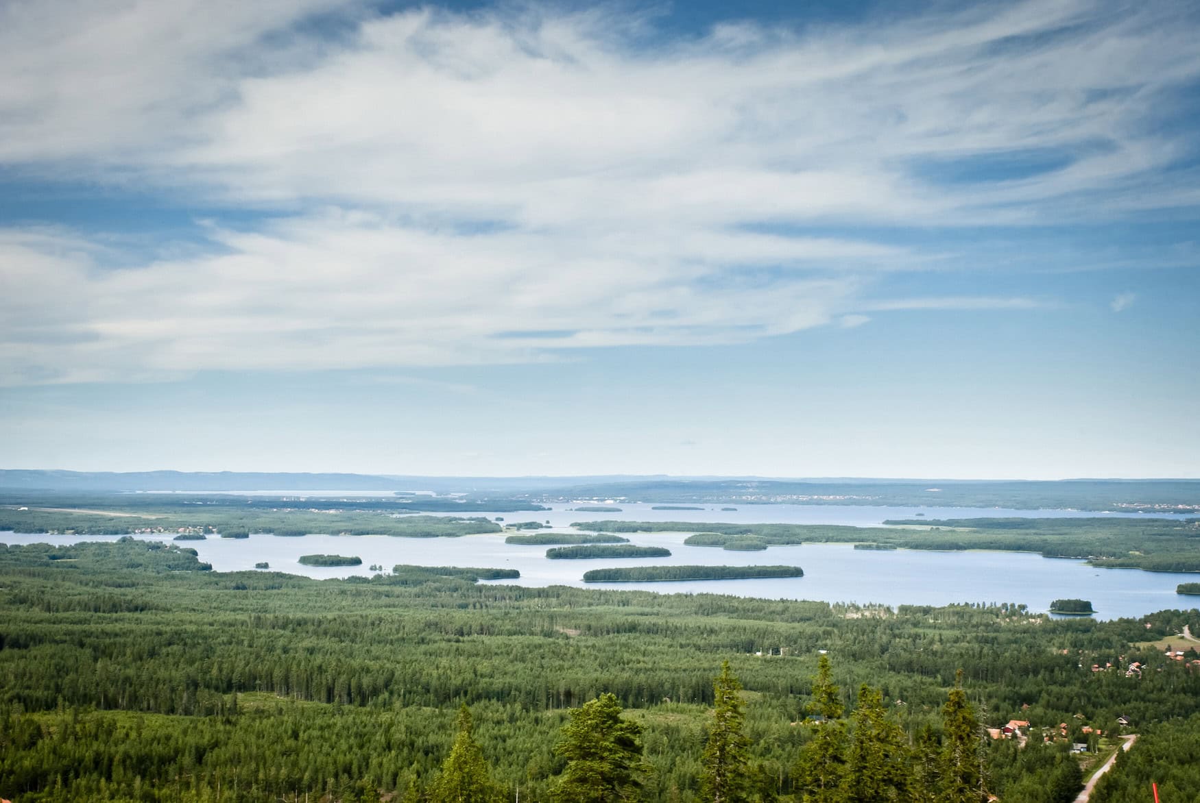 Siljan-See in Dalarana in Schweden