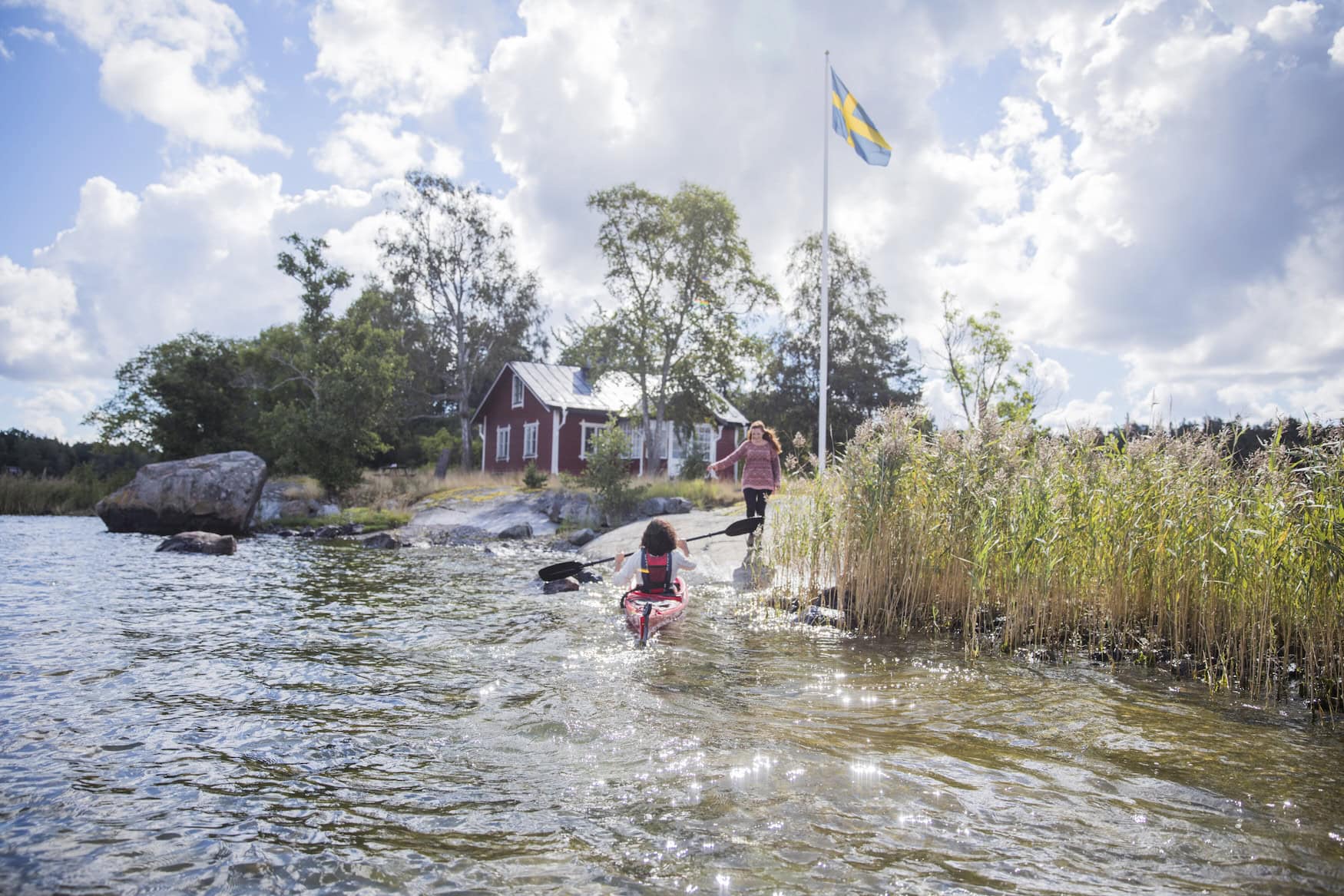 Sommerurlaub in Schweden: Baden bei Stockholm