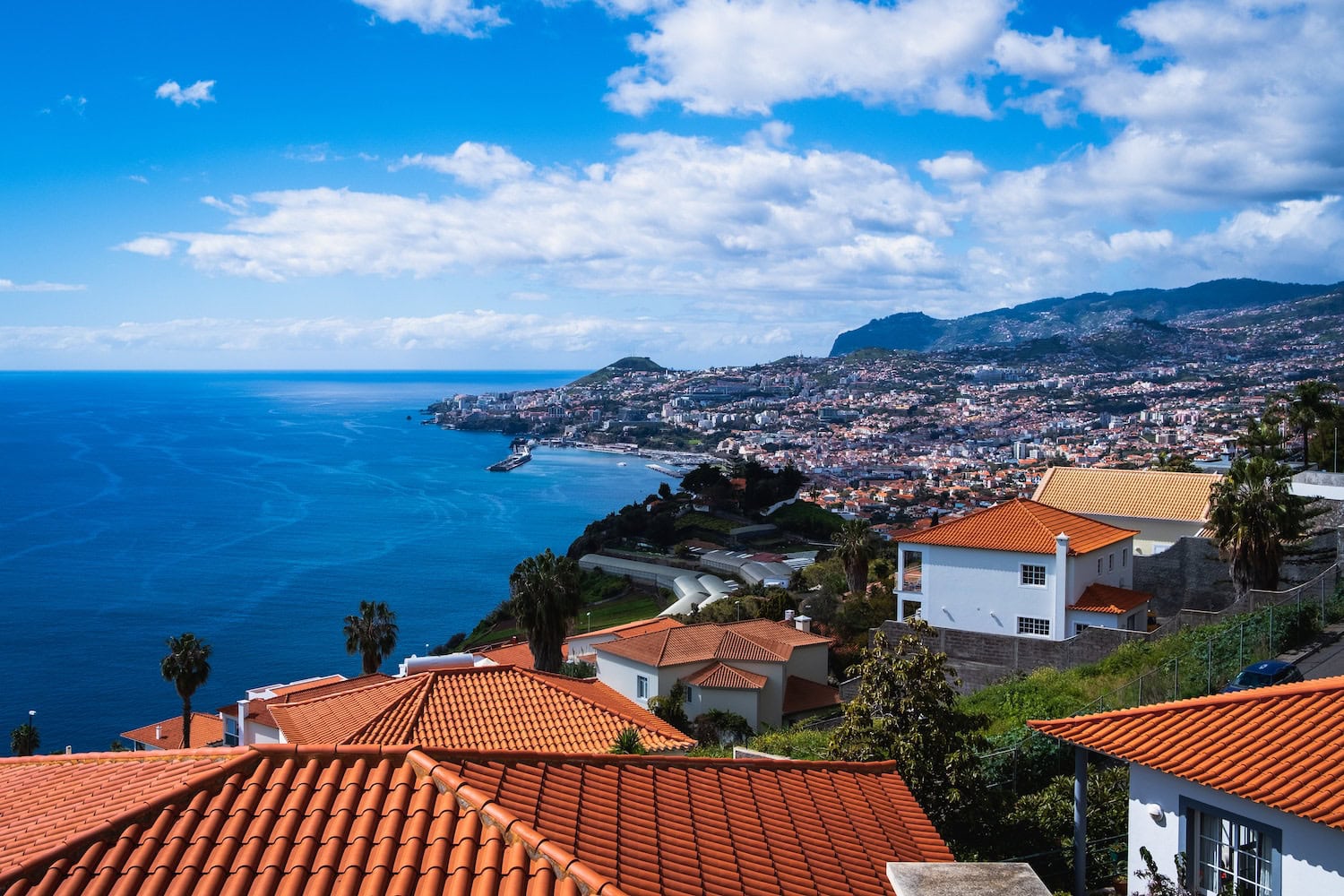 Ausblick auf Funchal in Madeira