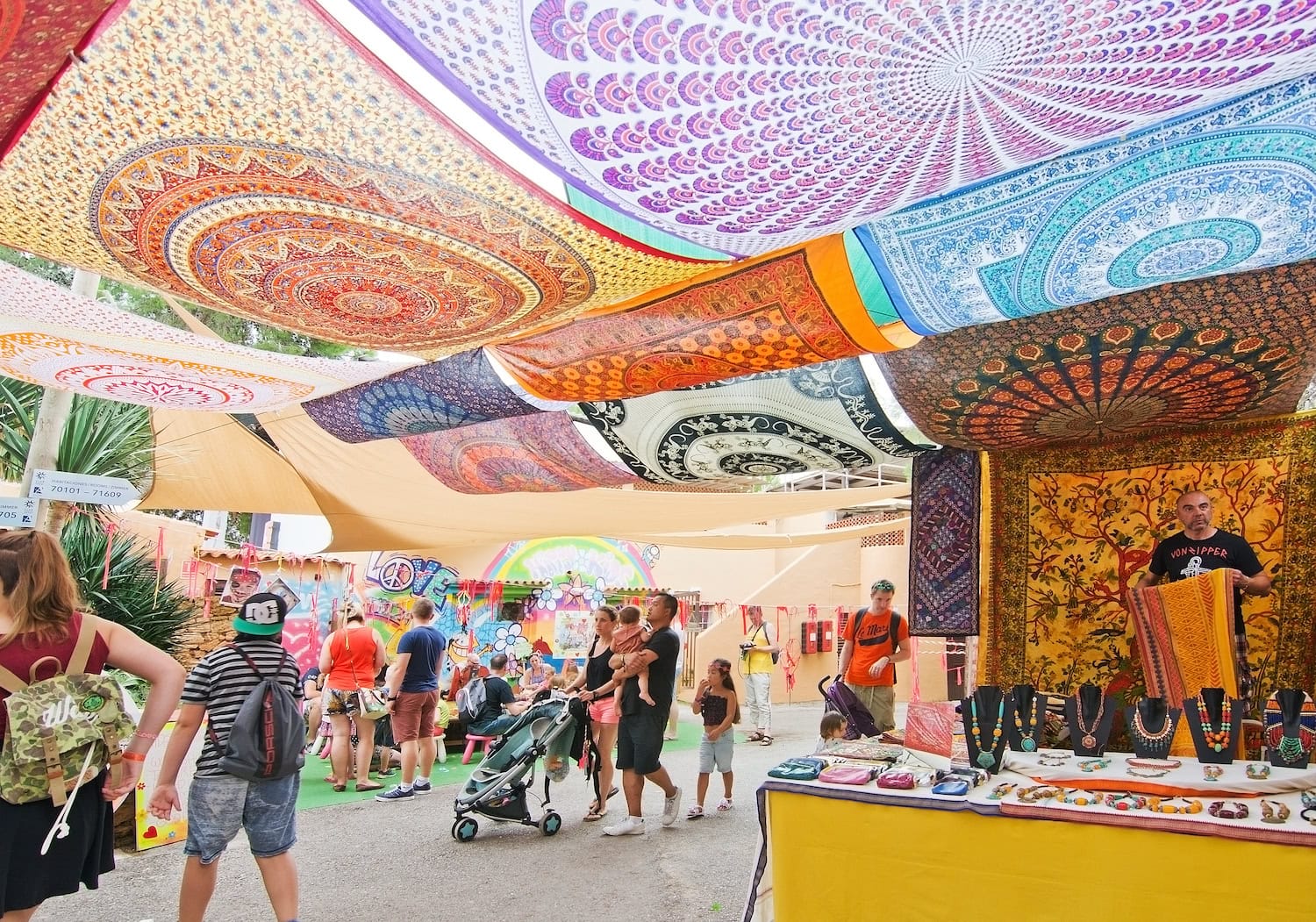 Der Hippiemarkt in Ibiza