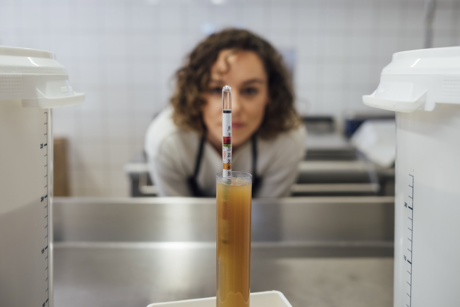 Bierherstellung in der Brauerei La Saint-Pierre im Elsass