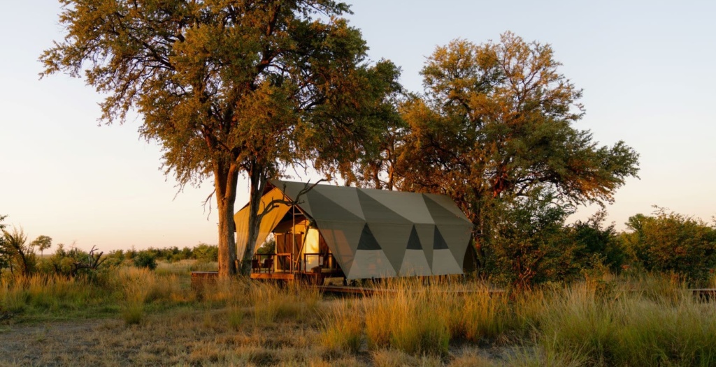 Mokete Camp Botswana Zelt Außenansicht