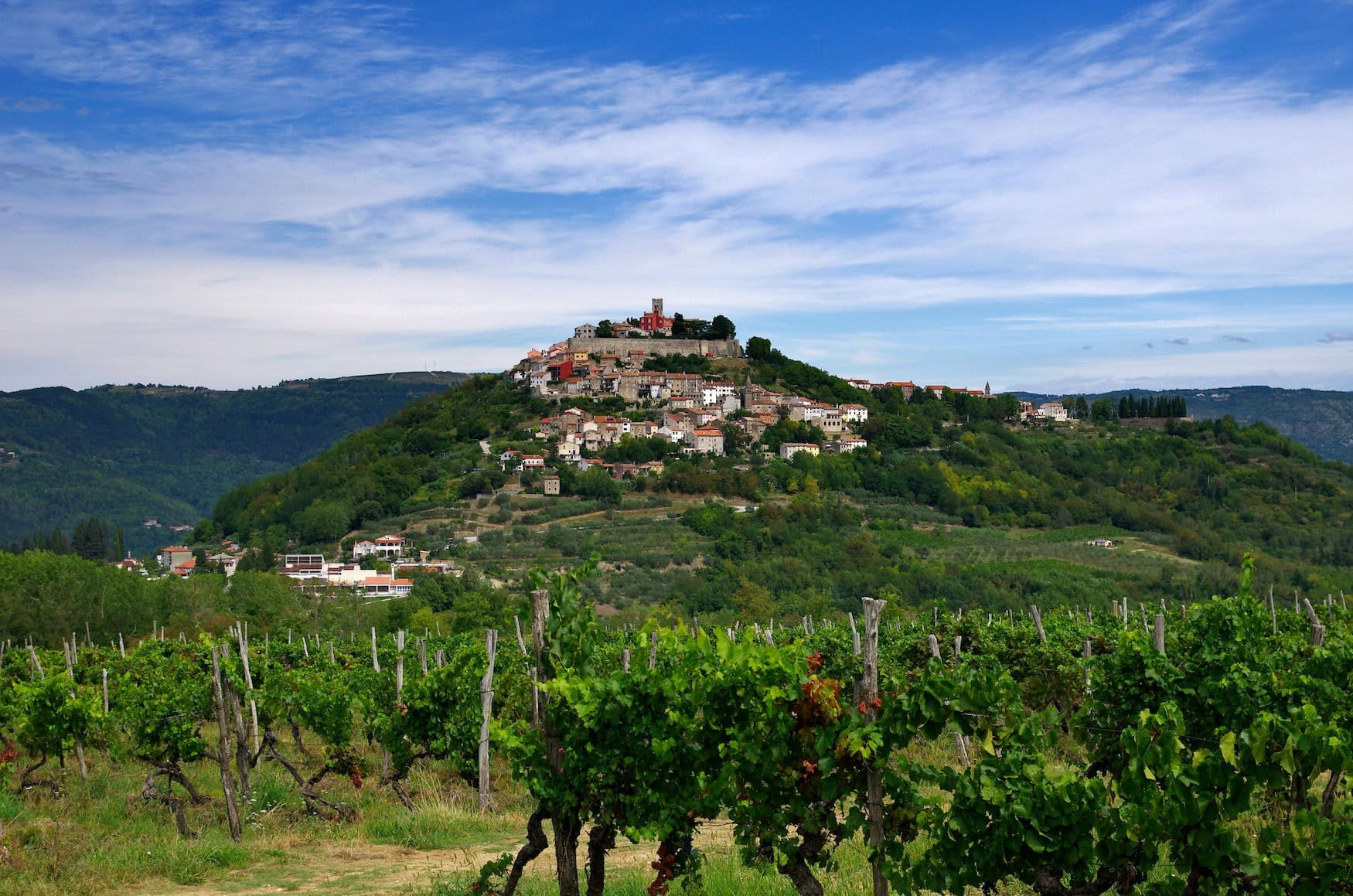 In Motovun in Kroatien findet im Oktober ein Trüffelfest statt.