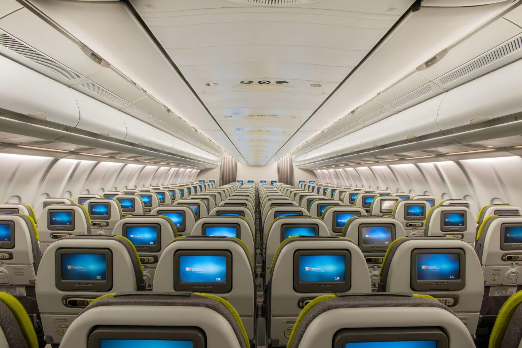 Economy Class im A330 der TAP Portugal 