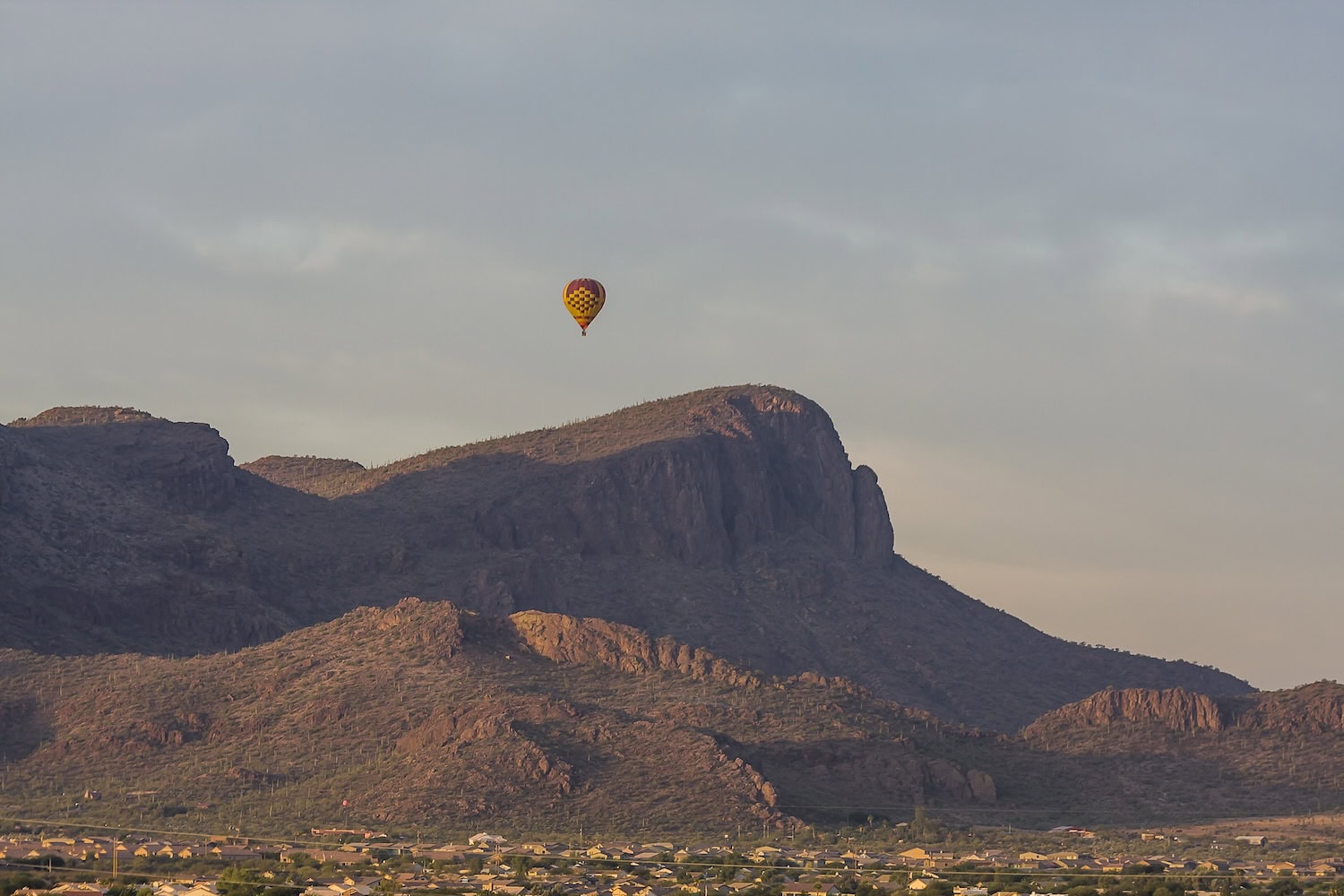 eine Heißtluftballonfahrt in Tucson in Arizona