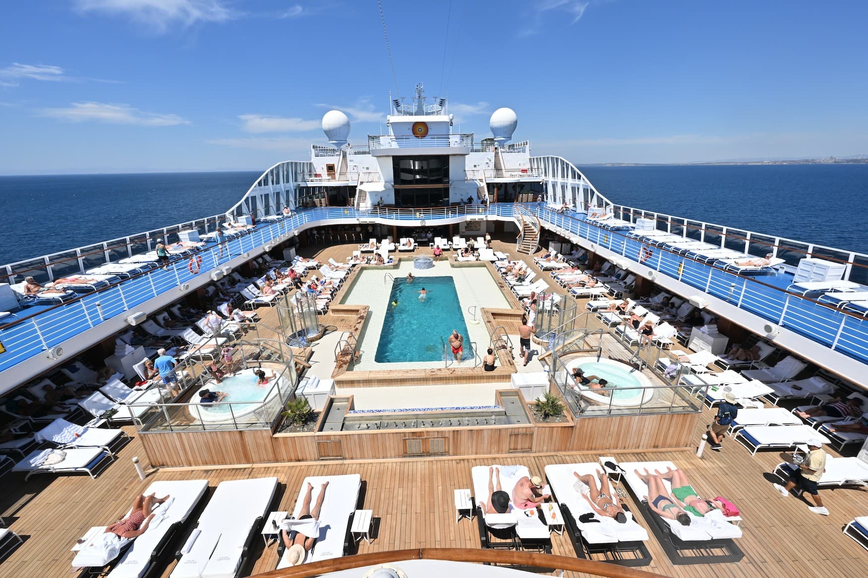 Das Deck der Riviera.