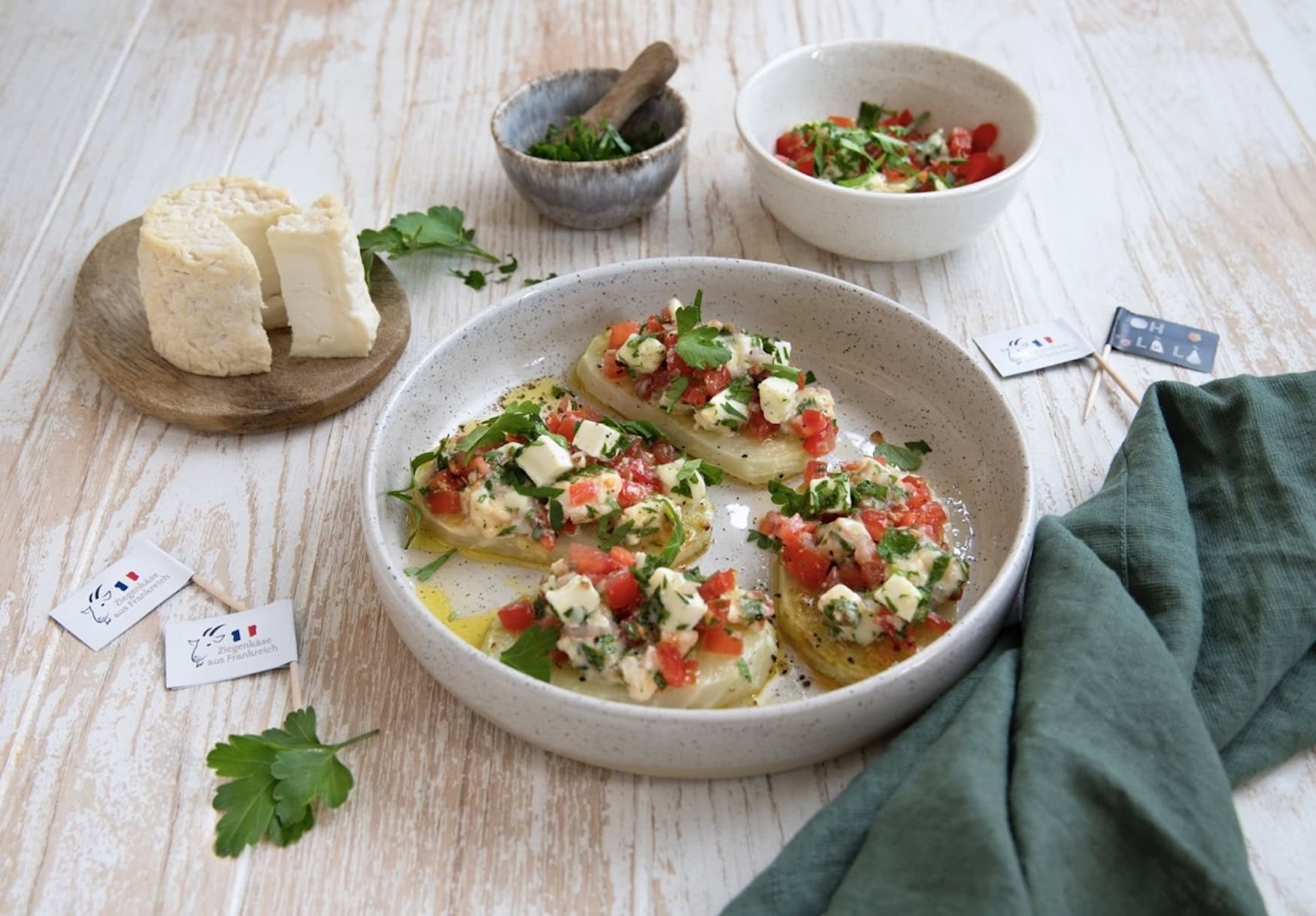 Unsere Rezeptideen mit französischem Ziegenkäse