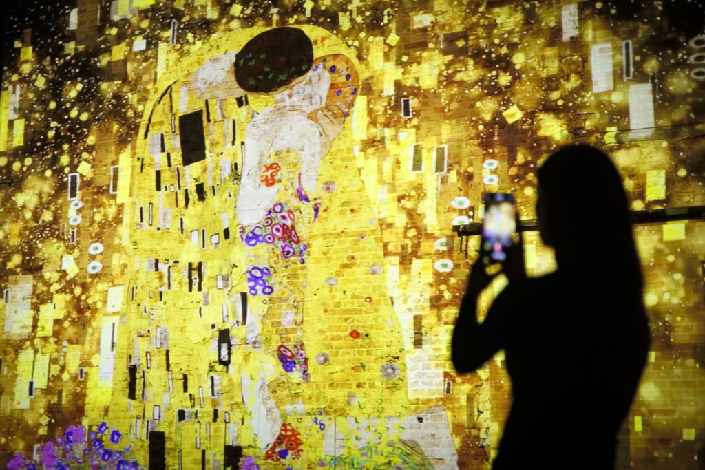 Klimts Kuss in Berlin.