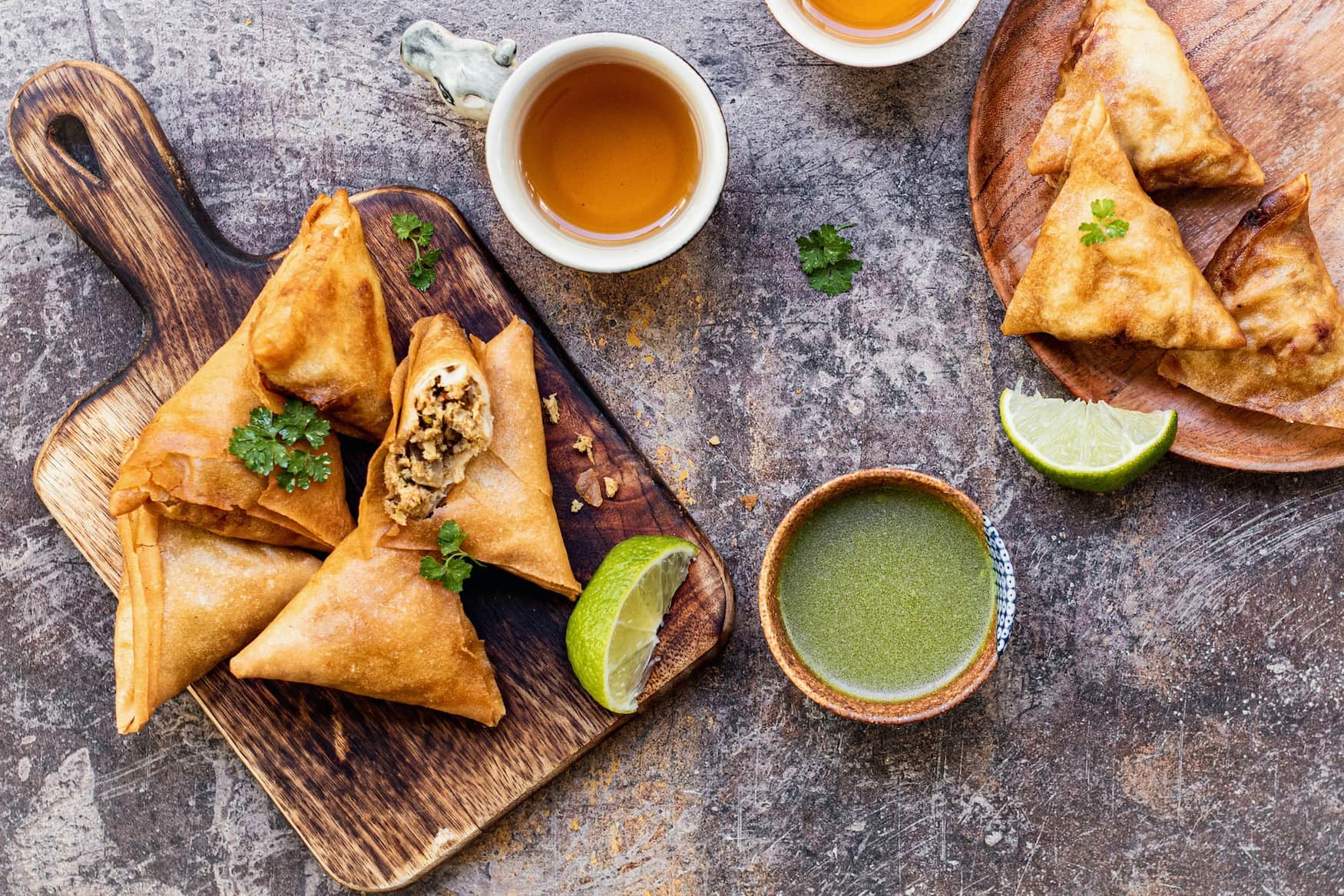 Samosas.