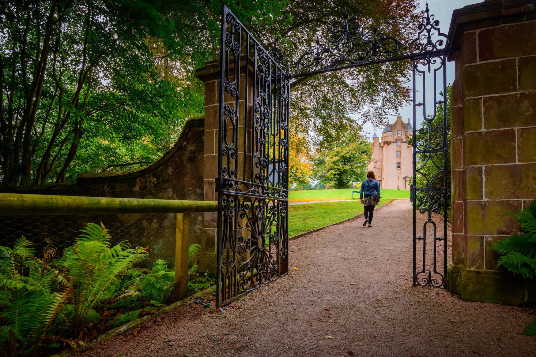 Fyvie Castle in Schottland im Herbst